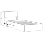 Estructura de cama con almacenamiento Blanco 80 x 200 cm