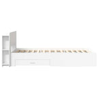 Estructura de cama con almacenamiento Blanco 80 x 200 cm