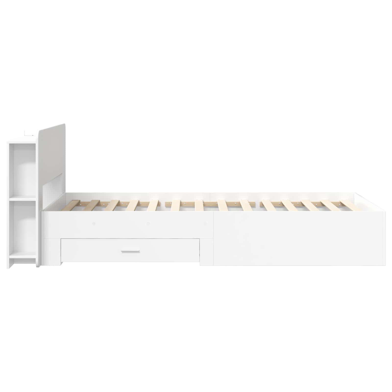Estructura de cama con almacenamiento Blanco 80 x 200 cm