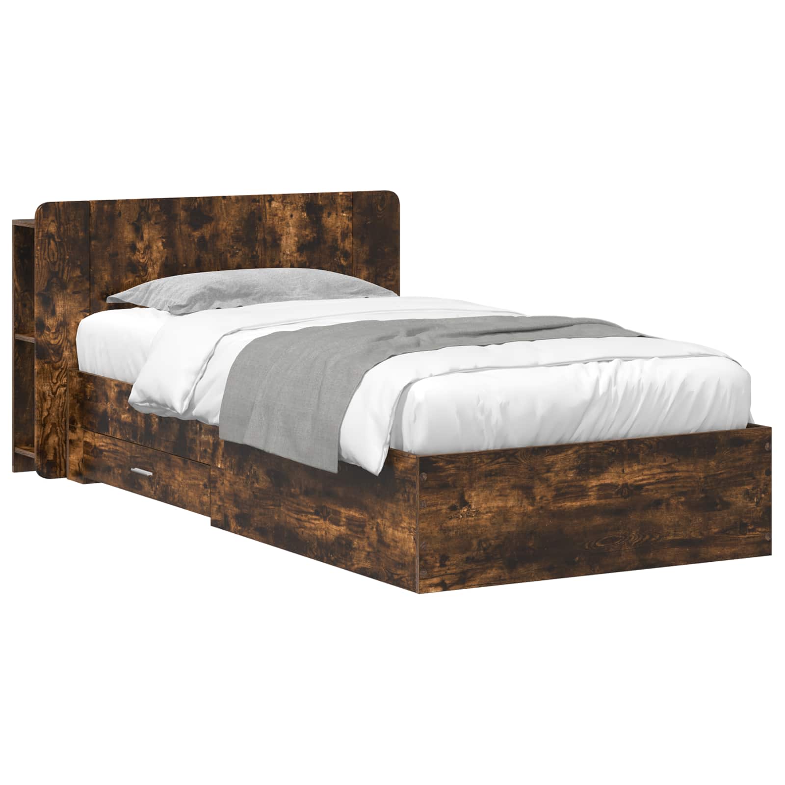 Estrutura de Cama com Arrumação Branco 80 x 200 cm