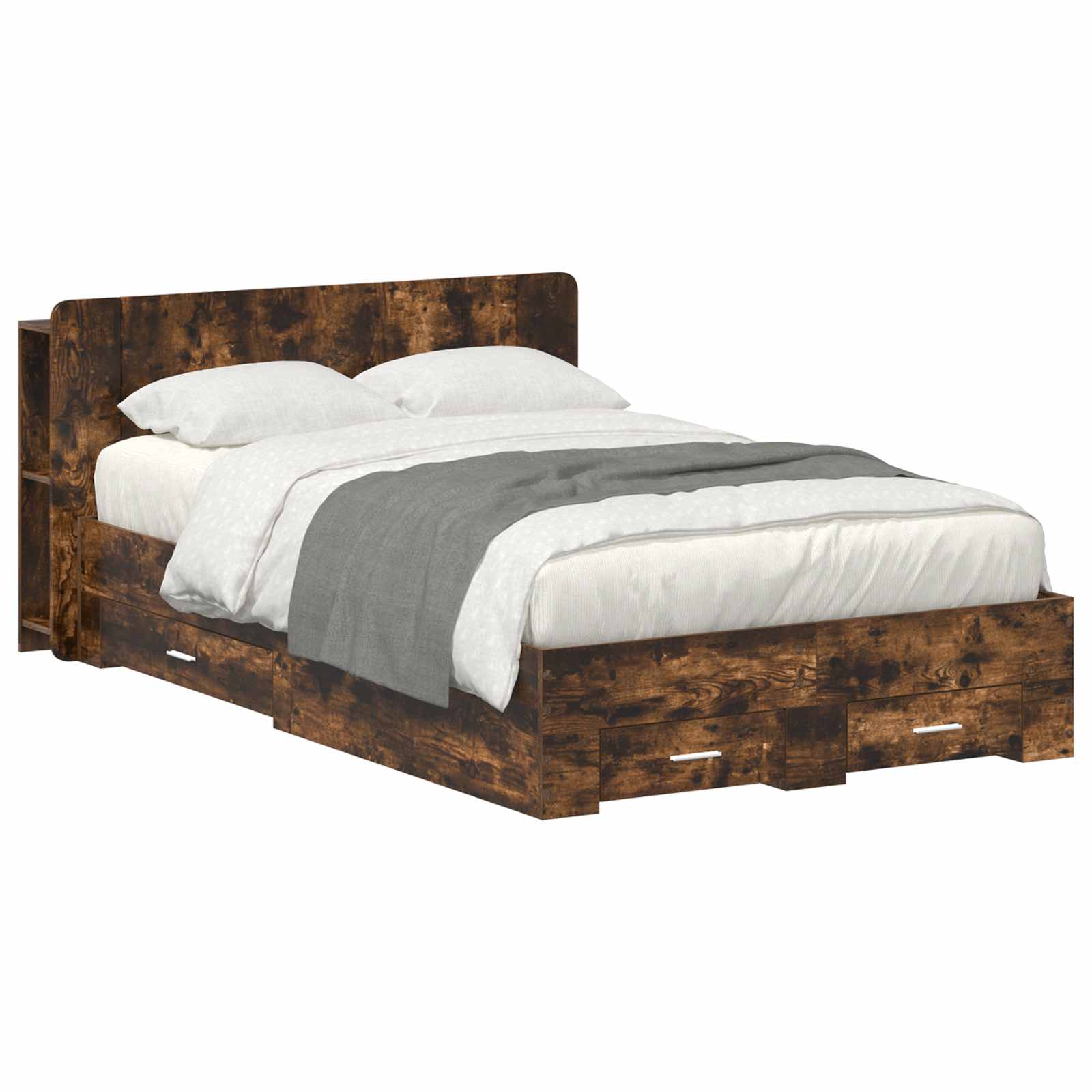 Estrutura de Cama com Arrumação Branco 80 x 200 cm