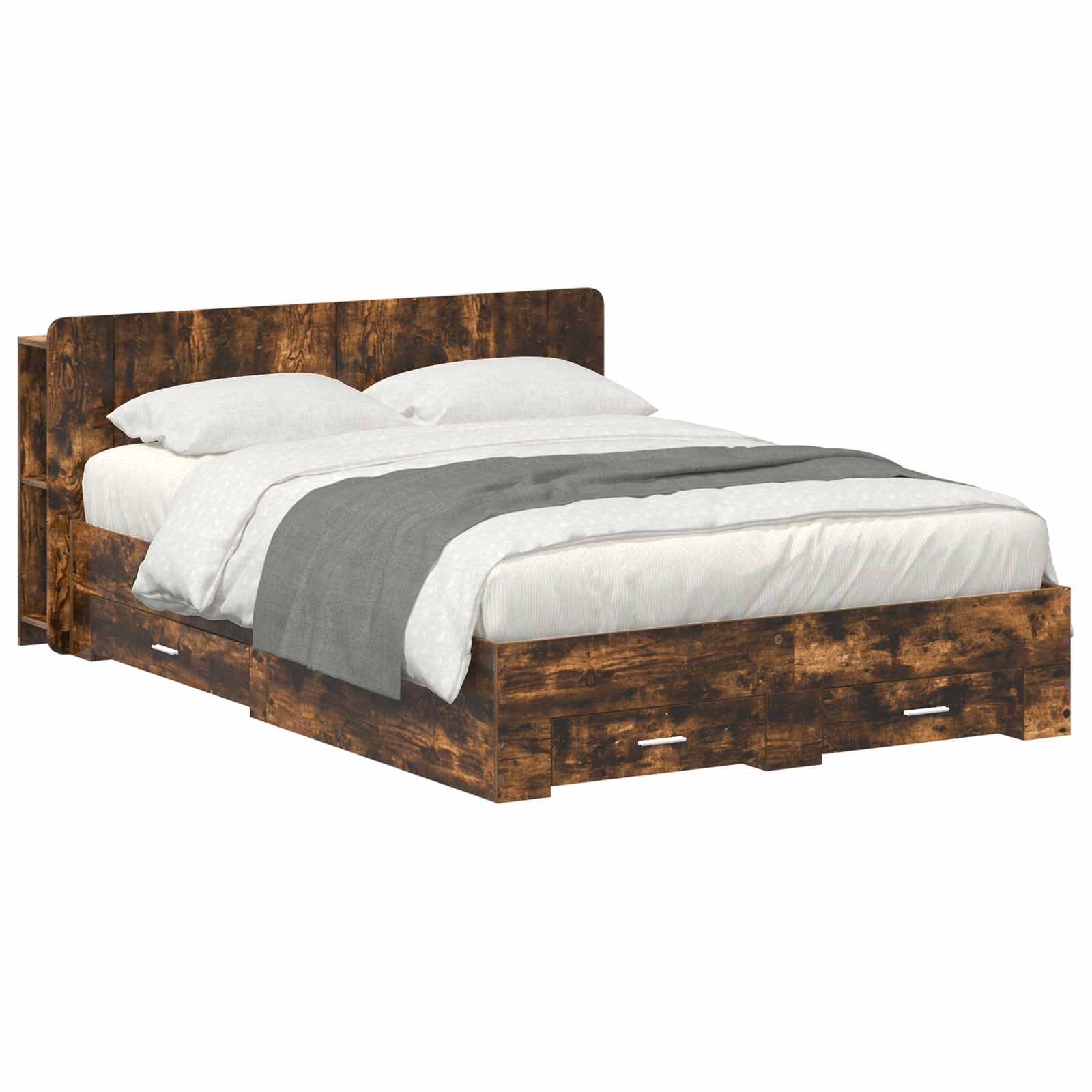 Estrutura de Cama com Arrumação Branco 80 x 200 cm