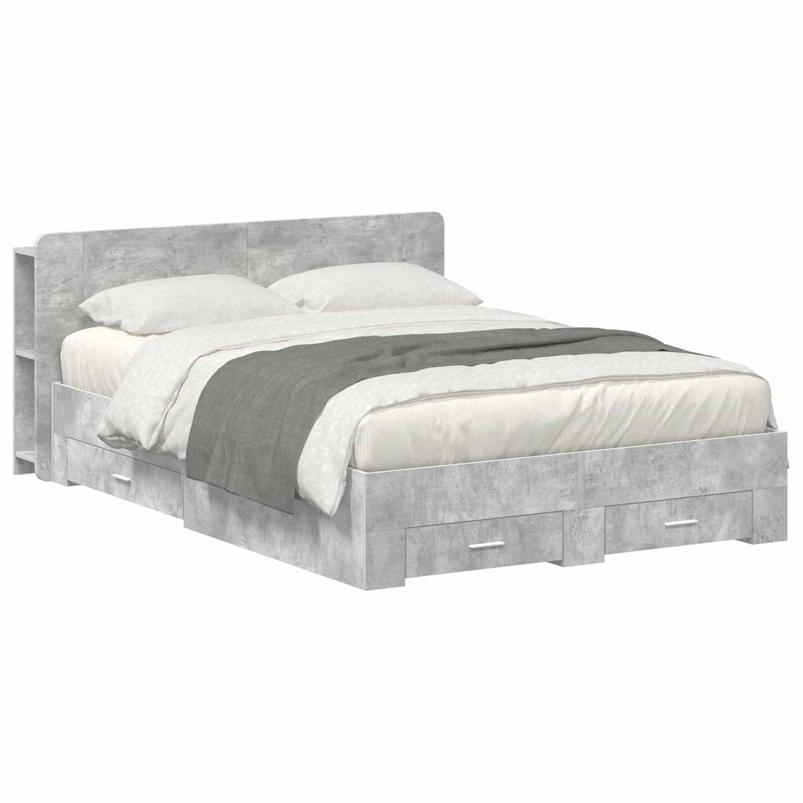 Estrutura de Cama com Arrumação Branco 80 x 200 cm