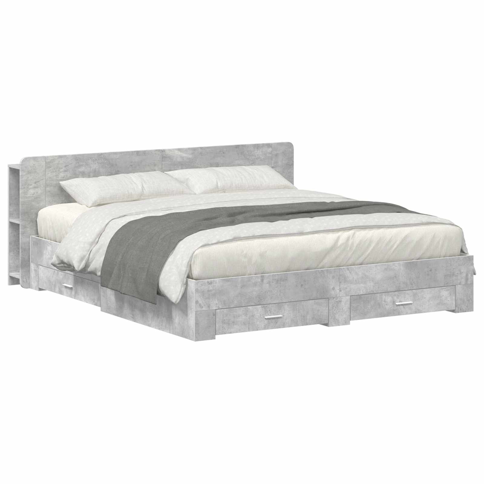 Estrutura de Cama com Arrumação Branco 80 x 200 cm