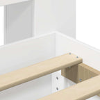 Estructura de cama con almacenamiento Blanco 100 x 200 cm