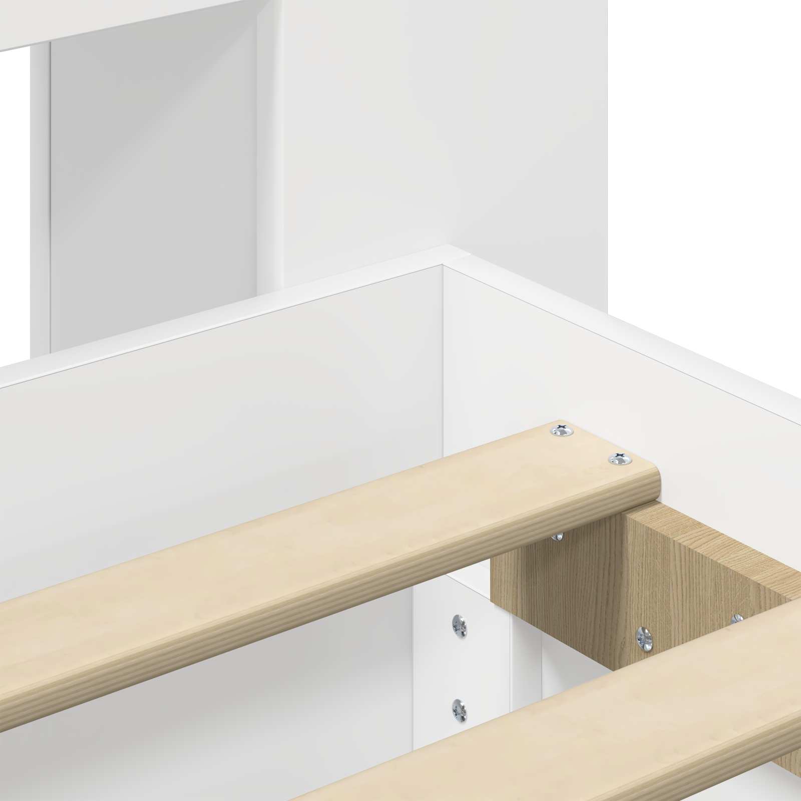 Estructura de cama con almacenamiento Blanco 100 x 200 cm