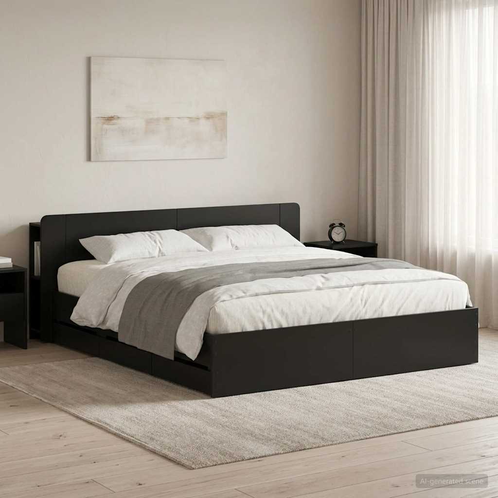 Estrutura de cama com arrumação Branco 100 x 200 cm