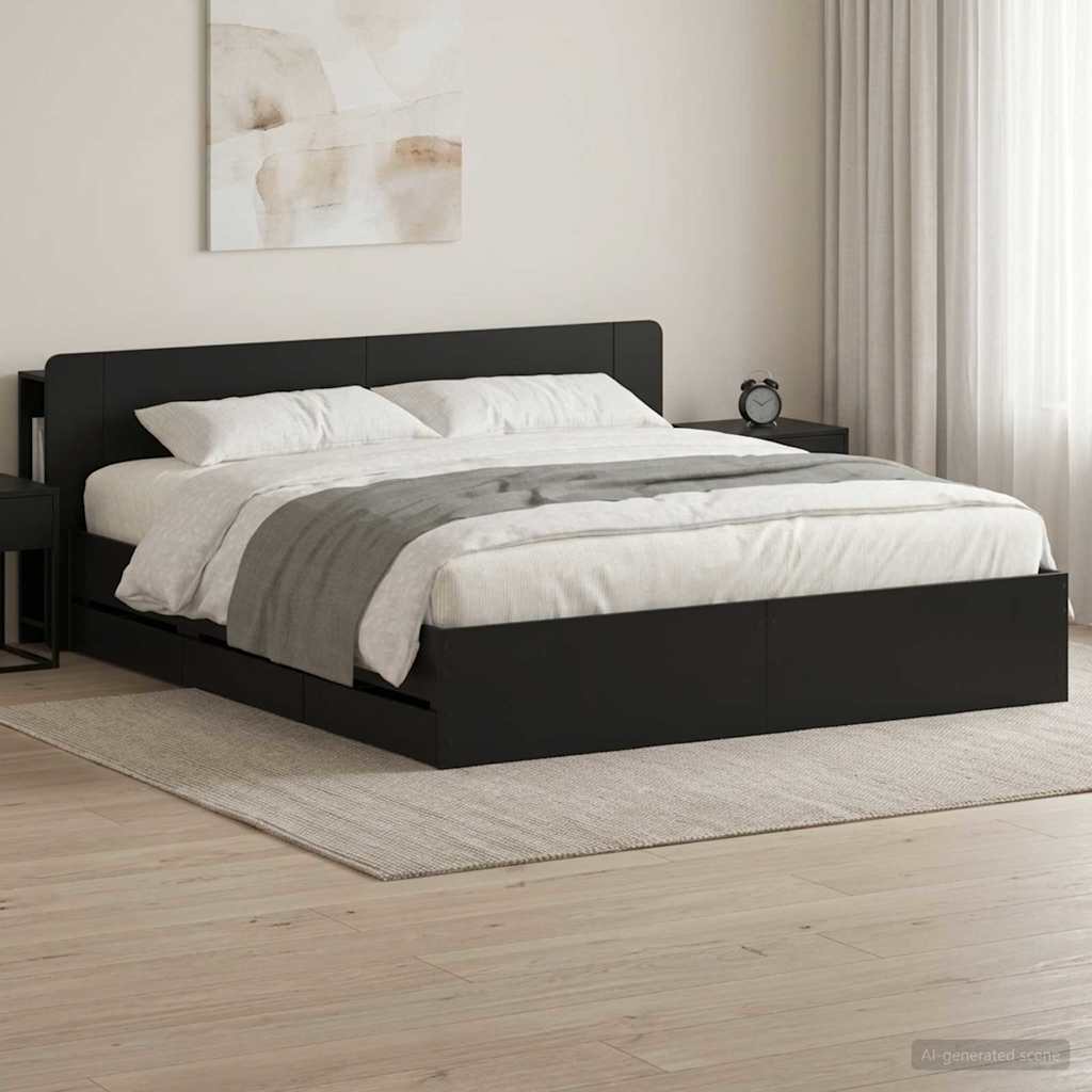 Estrutura de cama com arrumação Branco 100 x 200 cm
