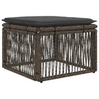 Conjunto de sofás de jardín 8 pcs Gris ratán sintético