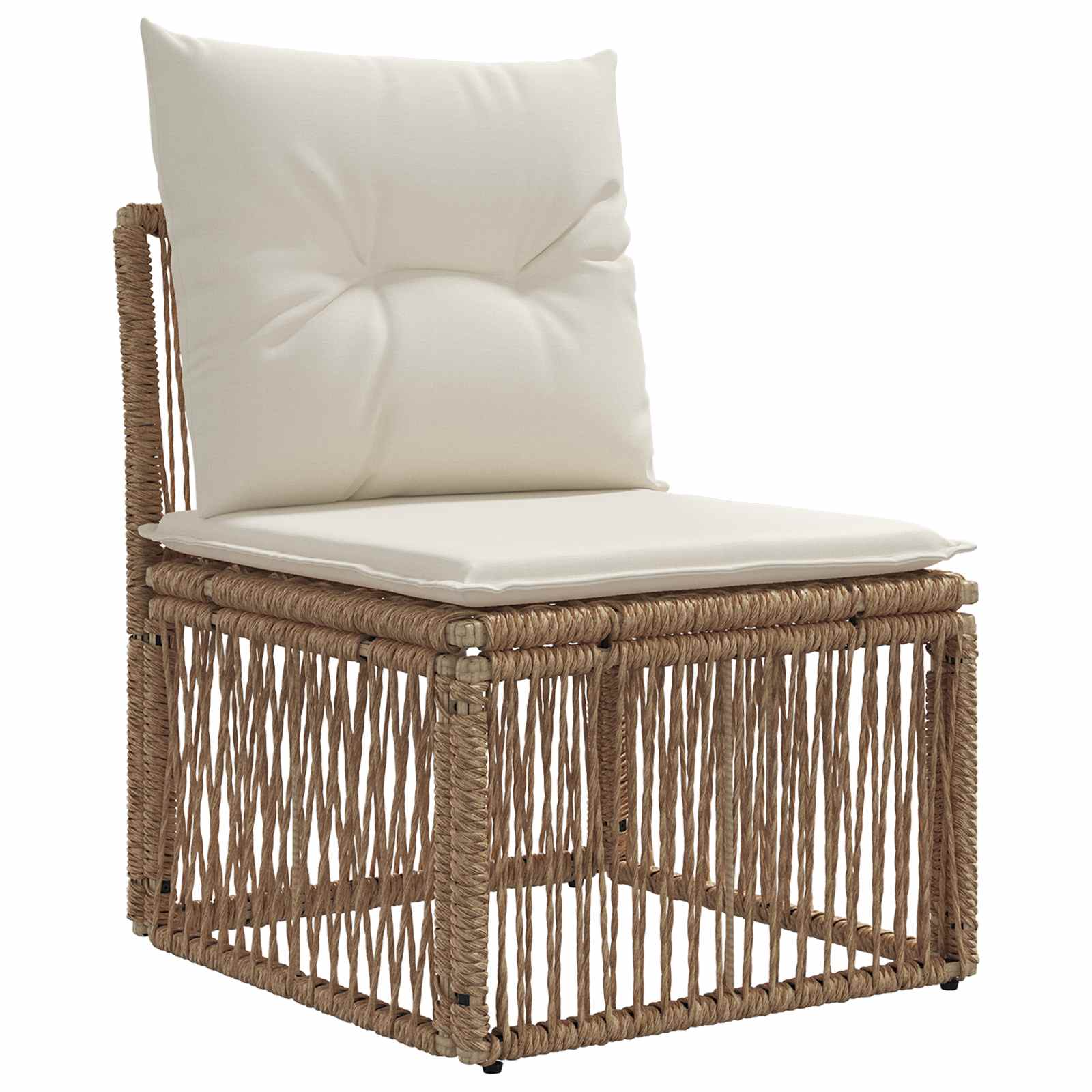 Conjunto de sofás de jardín 10 pcs Beige ratán sintético