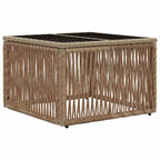 Conjunto de sofás de jardín 10 pcs Beige ratán sintético