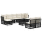 10-piece garden sofa set Synthetic rattan beige