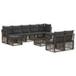 10-piece garden sofa set Synthetic rattan beige