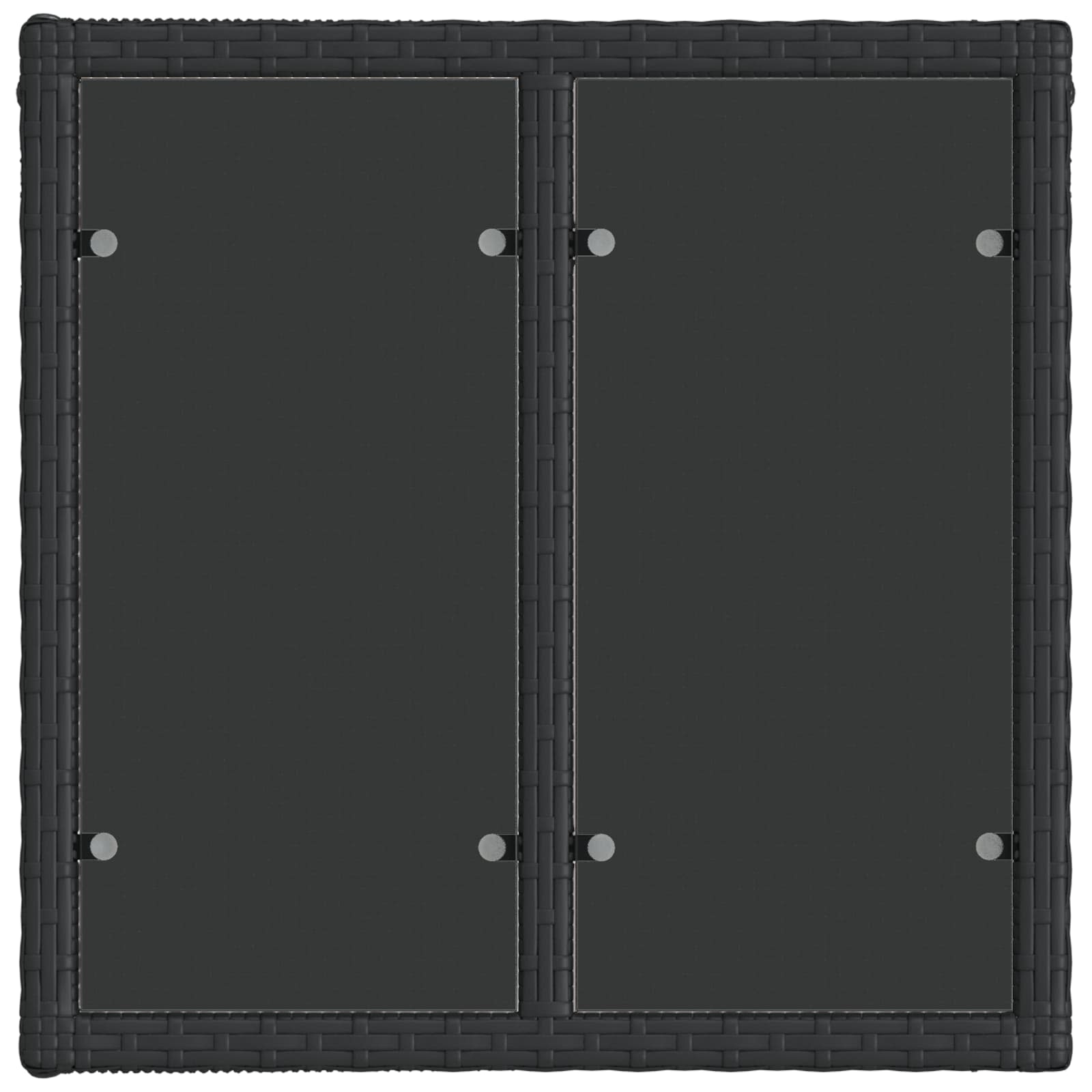Conjunto de sofás de jardín 9 pcs Negro ratán sintético