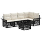 6-piece Garden Sofa Set Beige Synthetic Rattan