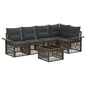 6-piece Garden Sofa Set Beige Synthetic Rattan