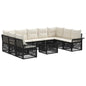 Conjunto de sofás de jardín 10 pcs Beige ratán sintético