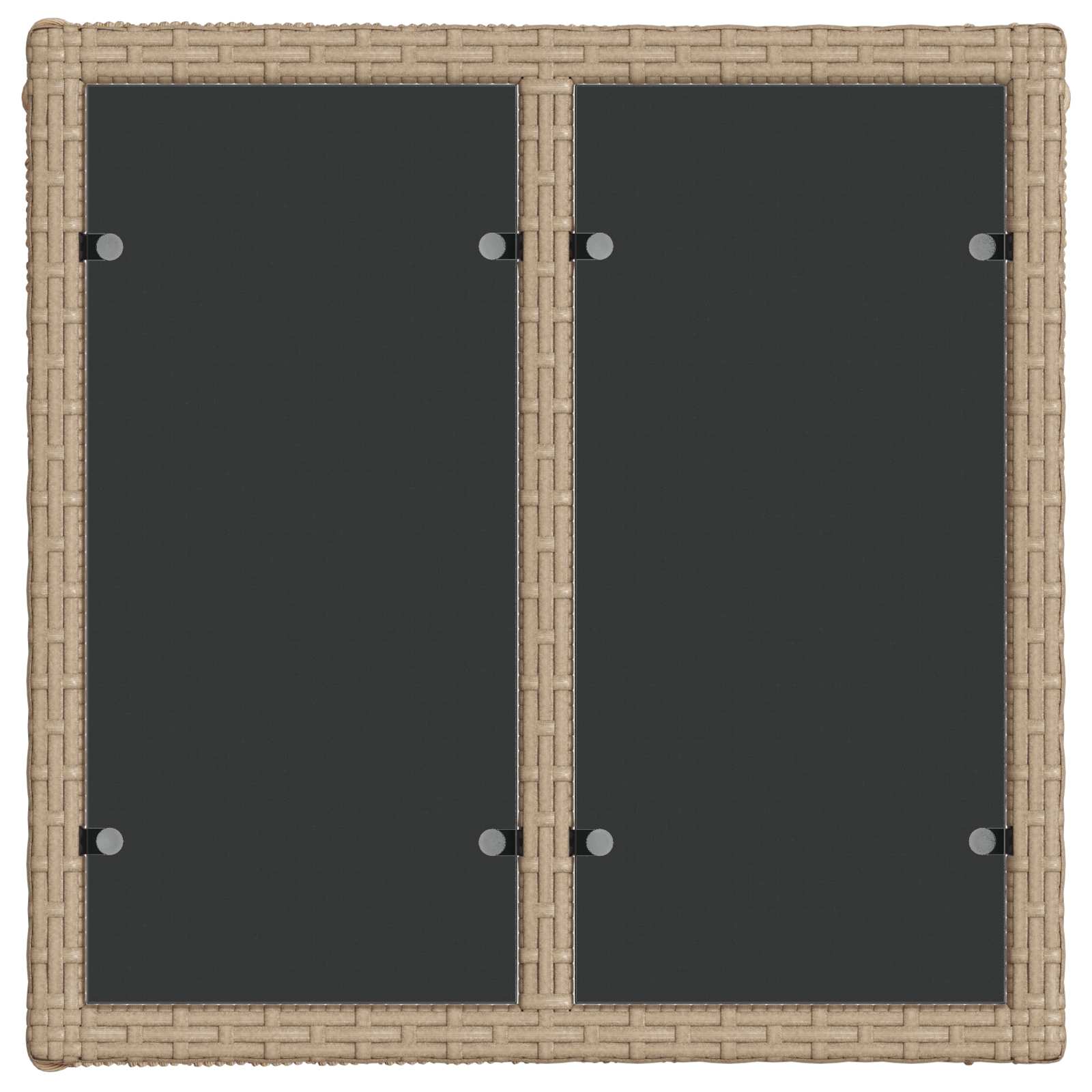 Conjunto de sofás de jardín 10 pcs Beige ratán sintético