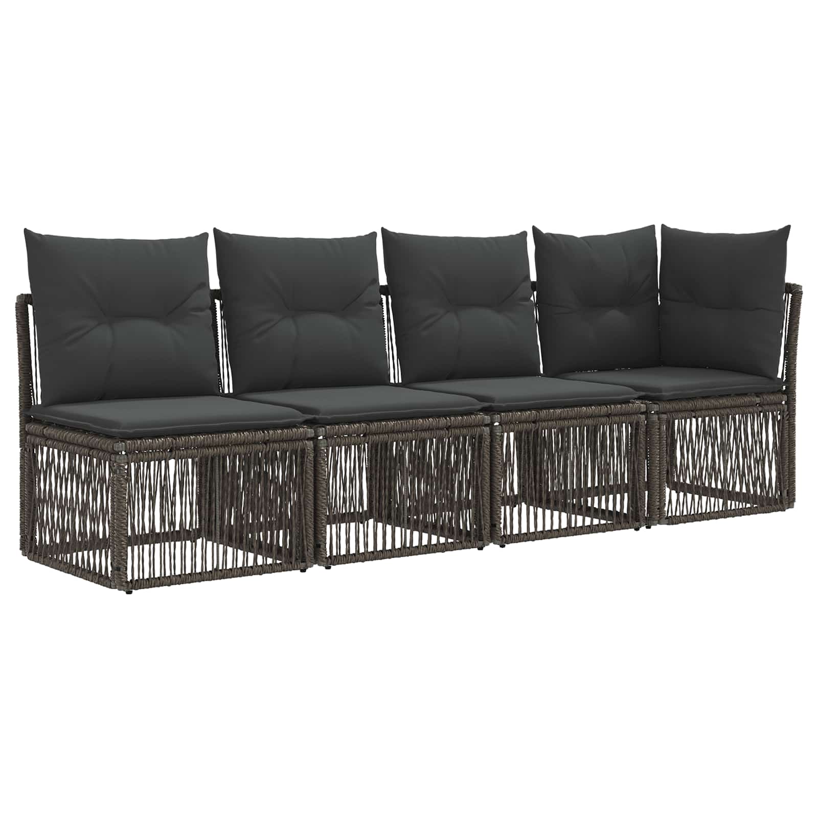 Conjunto de sofás de jardín 13 pcs Gris y Gris Oscuro