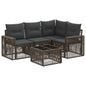 5-Piece Garden Sofa Set Beige and Cream White