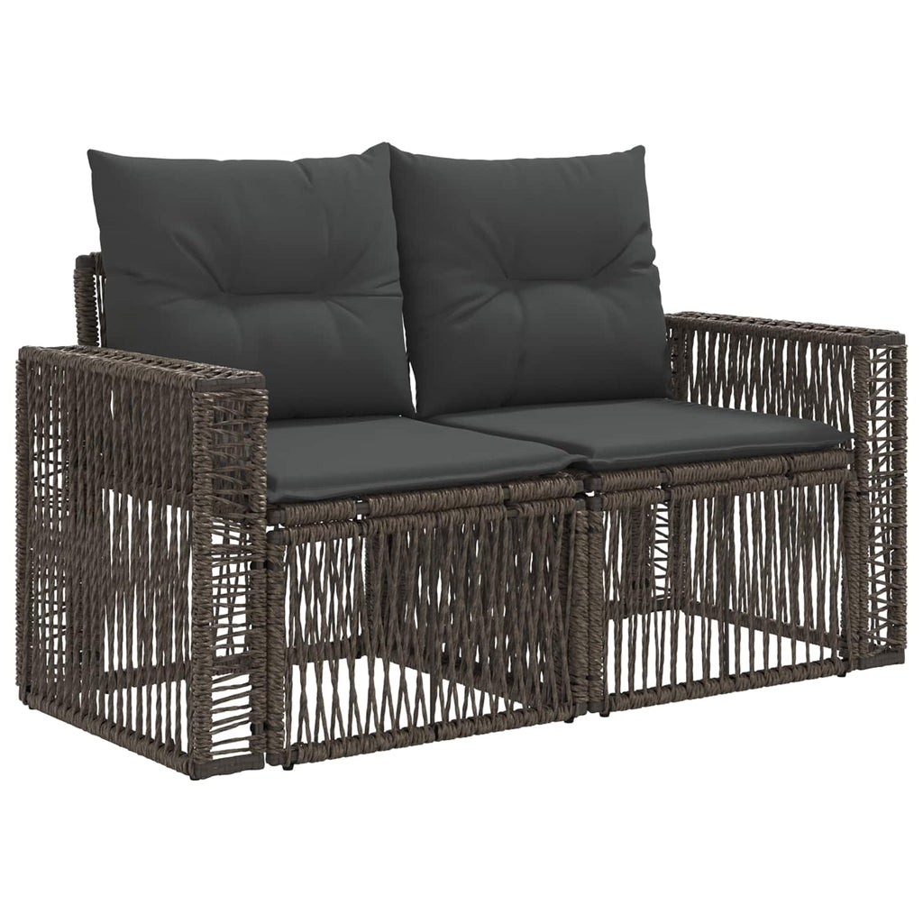 Conjunto de sofás de jardín 8 pcs Gris y Gris Oscuro