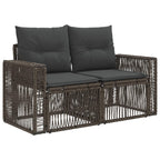 Conjunto de sofás de jardín 8 pcs Gris y Gris Oscuro