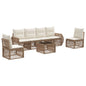 7-piece garden sofa set Beige and cream white