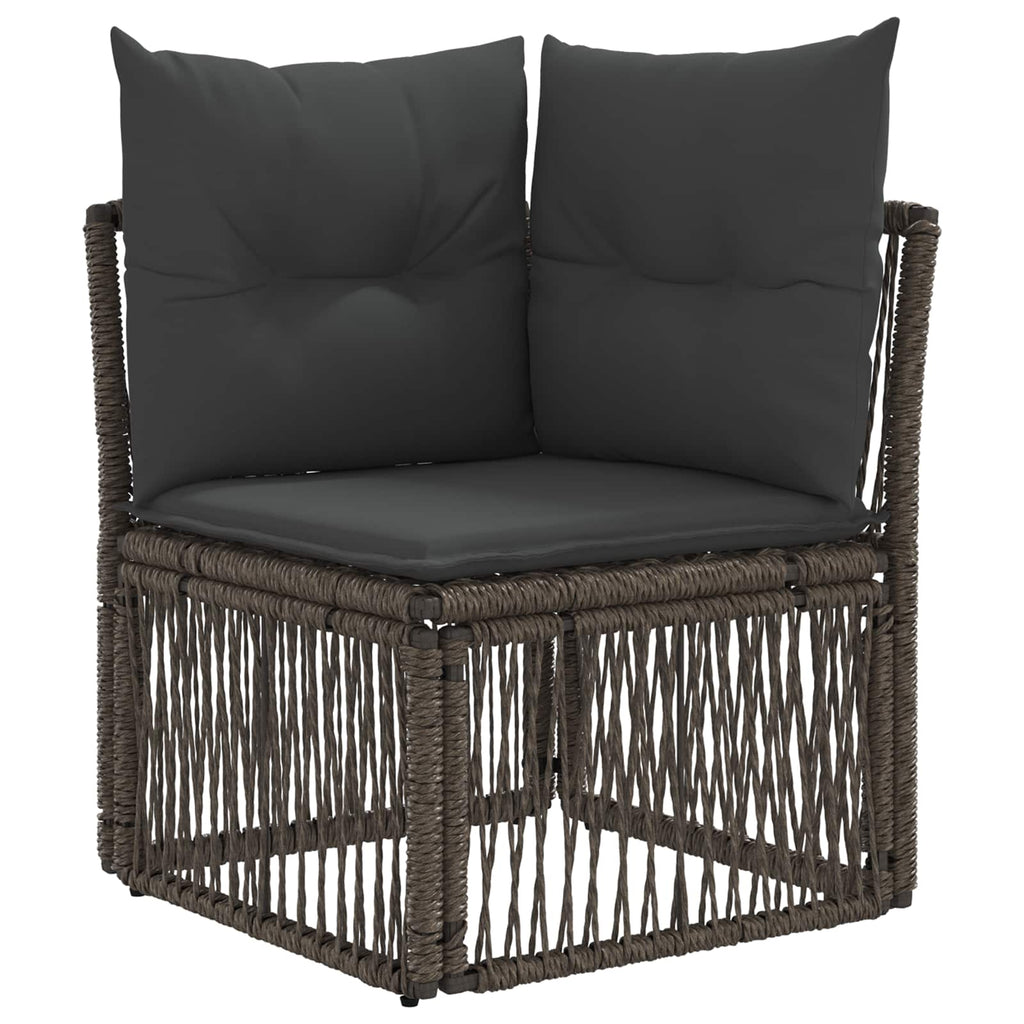 Conjunto de sofás de jardín 10 pcs Gris y Gris Oscuro