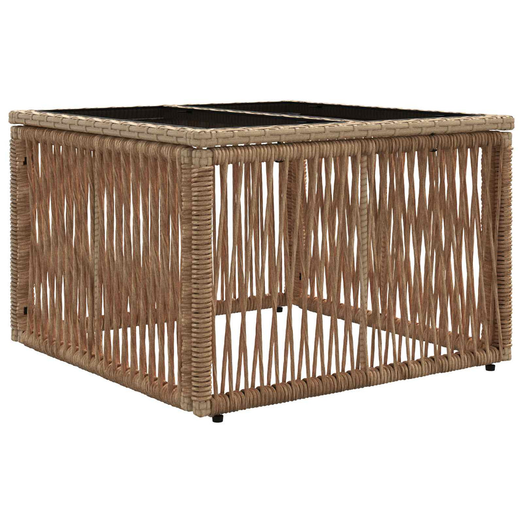 Conjunto de sofás de jardín 9 pcs Beige y blanco crema