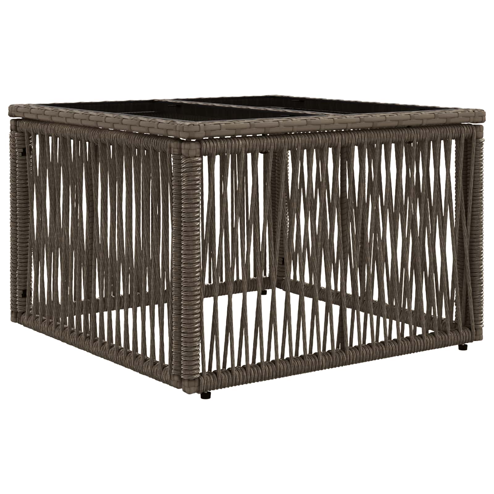 Conjunto de sofás de jardín 8 pcs Gris ratán sintético