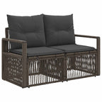 Conjunto de sofás de jardín 12 pcs Gris ratán sintético