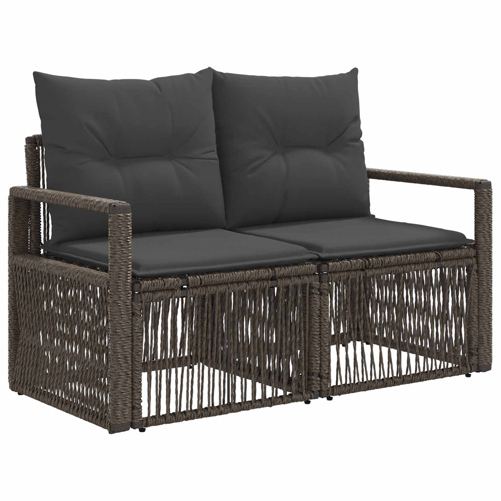 Conjunto de sofás de jardín 12 pcs Gris ratán sintético