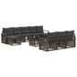 11-Piece Garden Sofa Set Beige Synthetic Rattan