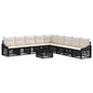 10-piece garden sofa set Synthetic rattan beige