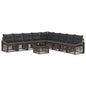 10-piece garden sofa set Synthetic rattan beige