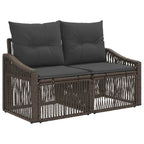 Conjunto de sofás de jardín 11 pcs Gris ratán sintético