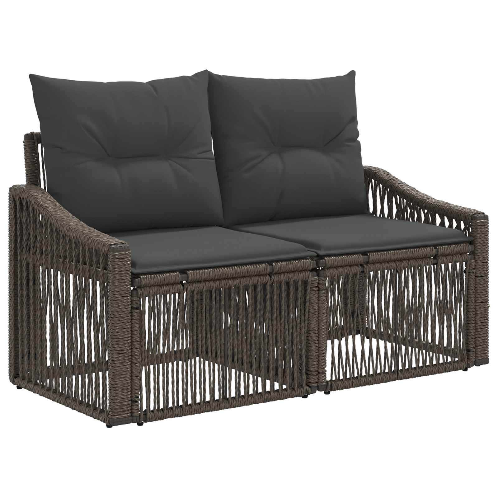 Conjunto de sofás de jardín 11 pcs Gris ratán sintético