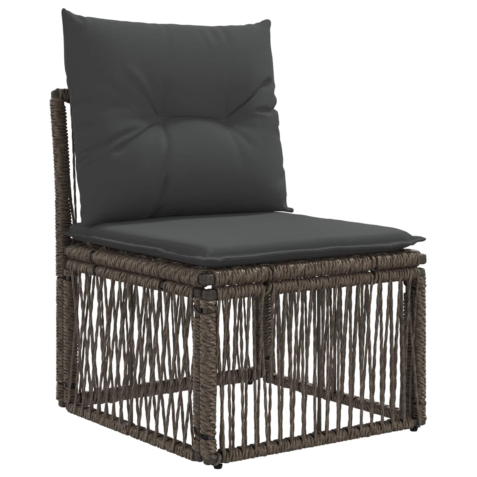 Conjunto de sofás de jardín 12 pcs Gris ratán sintético