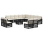 14-piece garden sofa set Beige synthetic rattan
