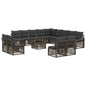 14-piece garden sofa set Beige synthetic rattan