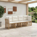 Conjunto de sofás de exterior Natural Poliéster