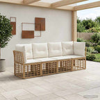 Conjunto de sofás de exterior Natural Poliéster