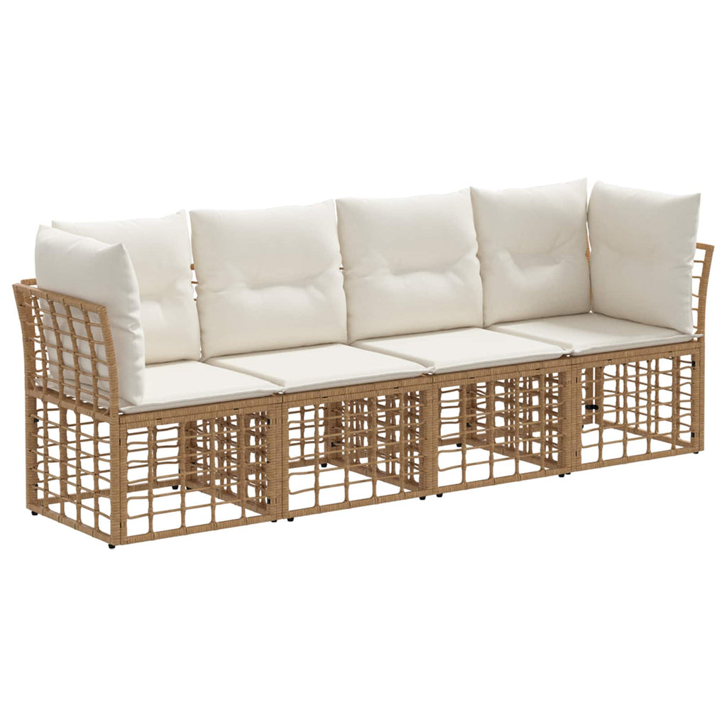 Conjunto de sofás de exterior Natural Poliéster