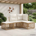 Conjunto de sofás de exterior Natural Poliéster