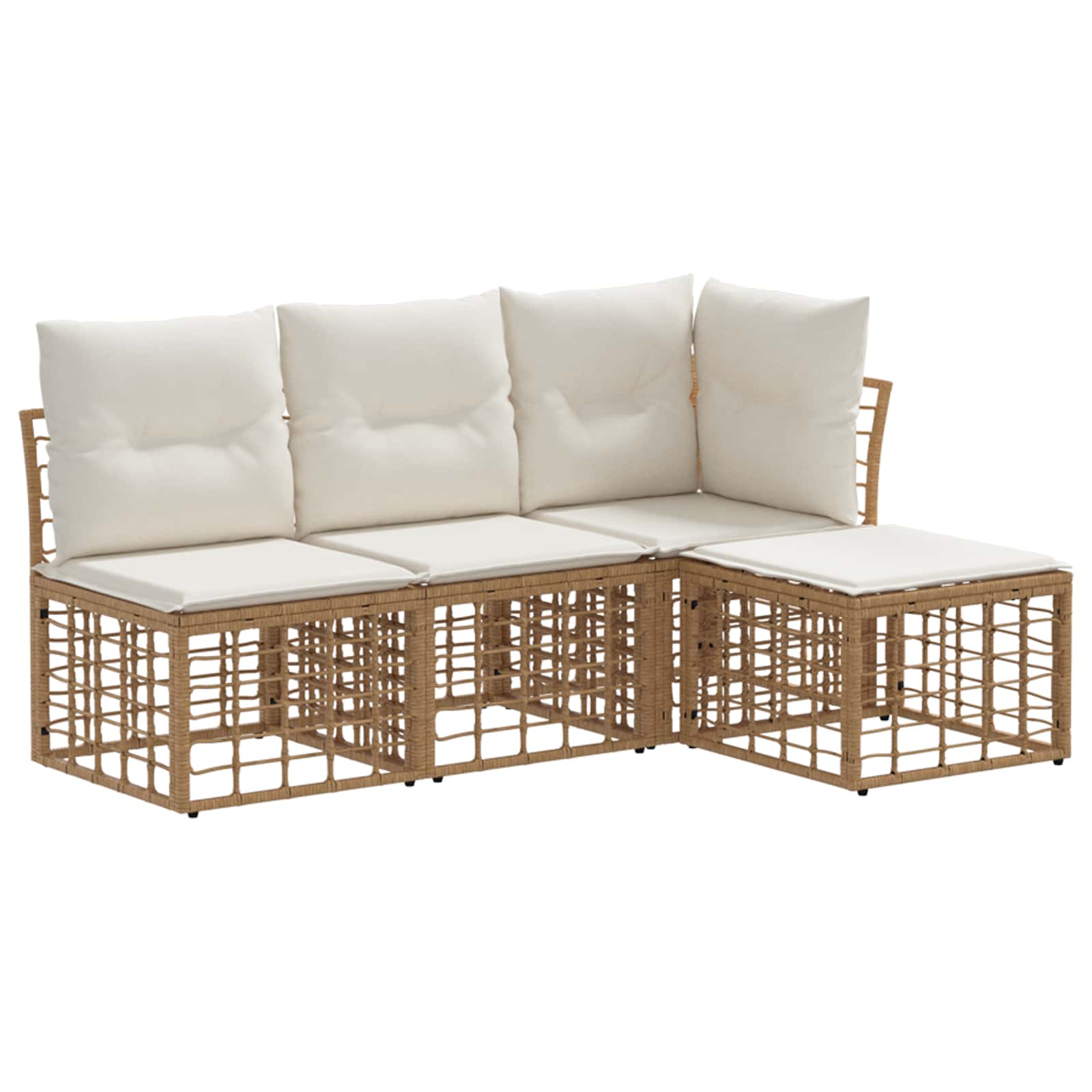 Conjunto de sofás de exterior Natural Poliéster