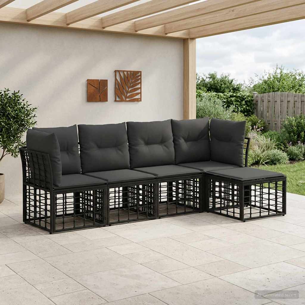 Conjunto de sofás de exterior Natural Poliéster
