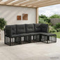 Outdoor Sofa Set Natural Polyester