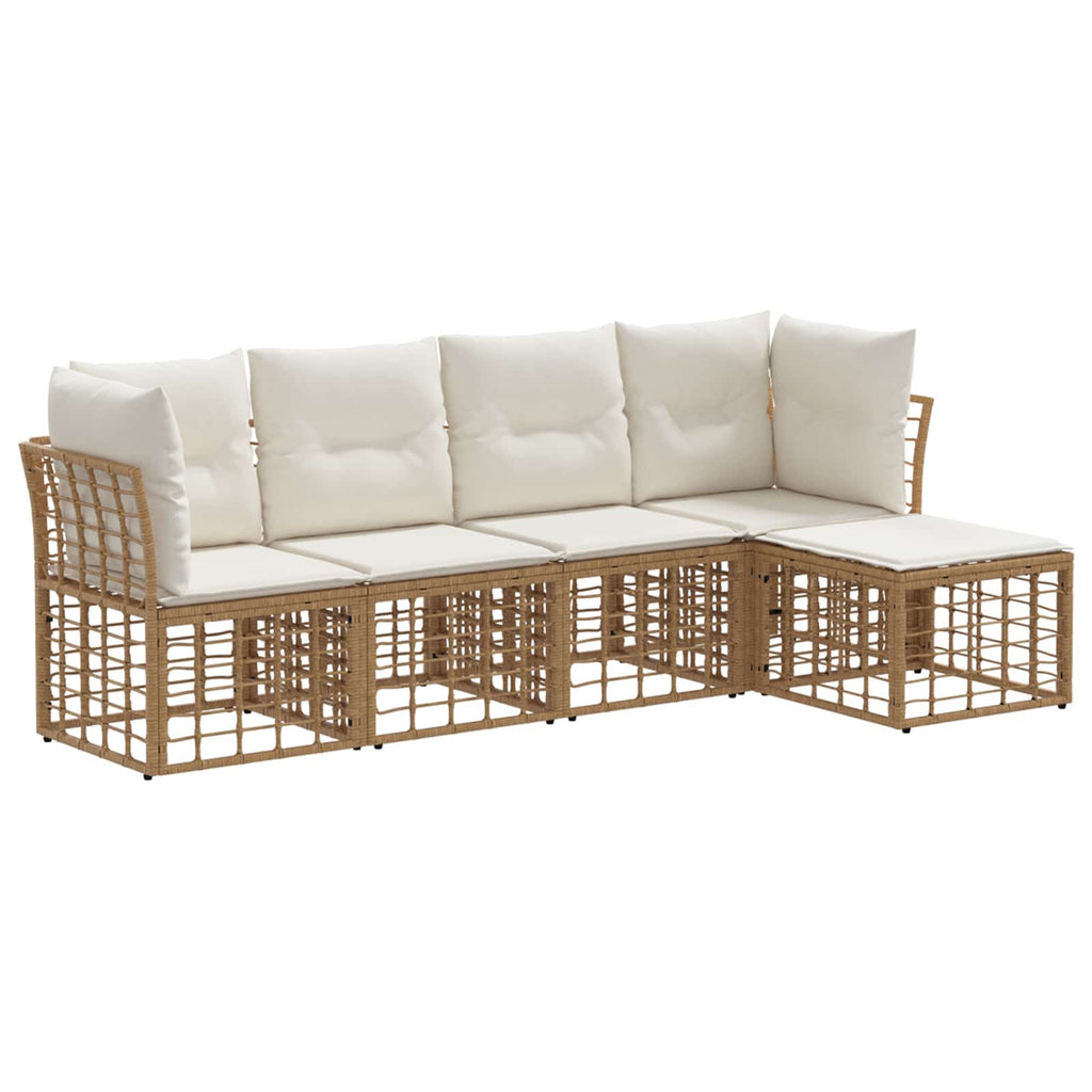 Conjunto de sofás de exterior Natural Poliéster