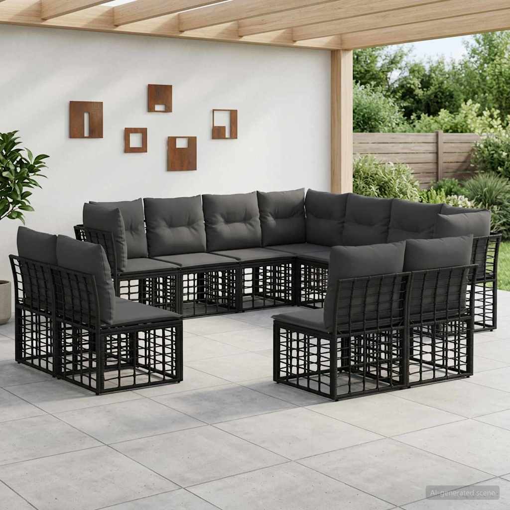 Conjunto de sofás de exterior Natural Poliéster