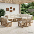 Conjunto de sofás de exterior Natural Poliéster